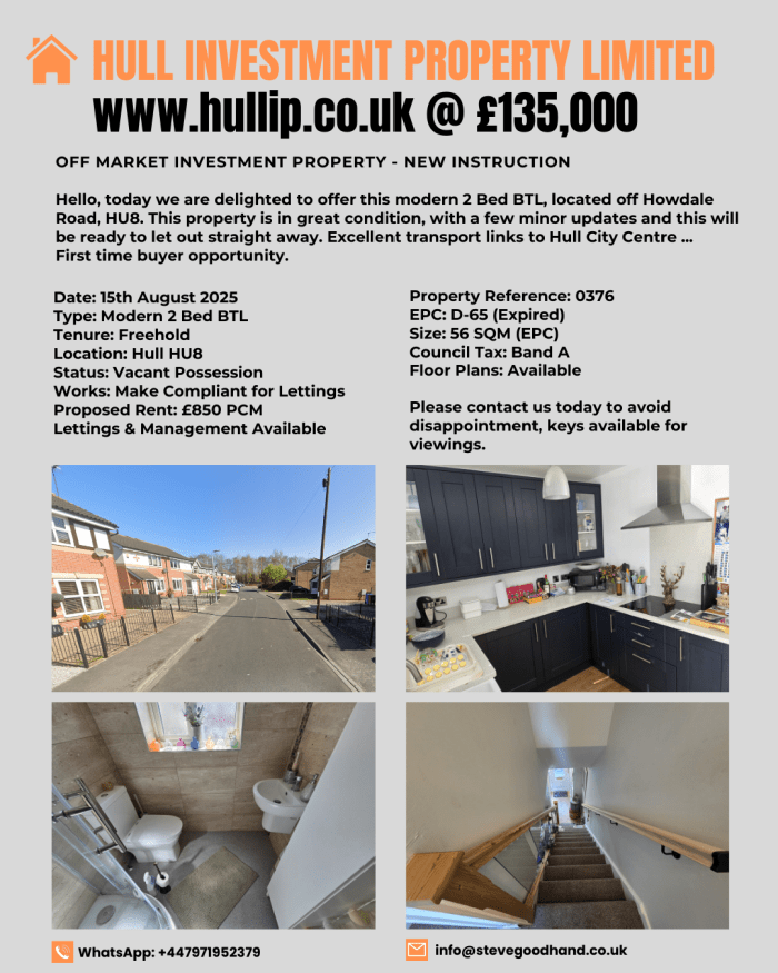 2 Bed BTL Hull HU8 Ref:0376 - Image 2