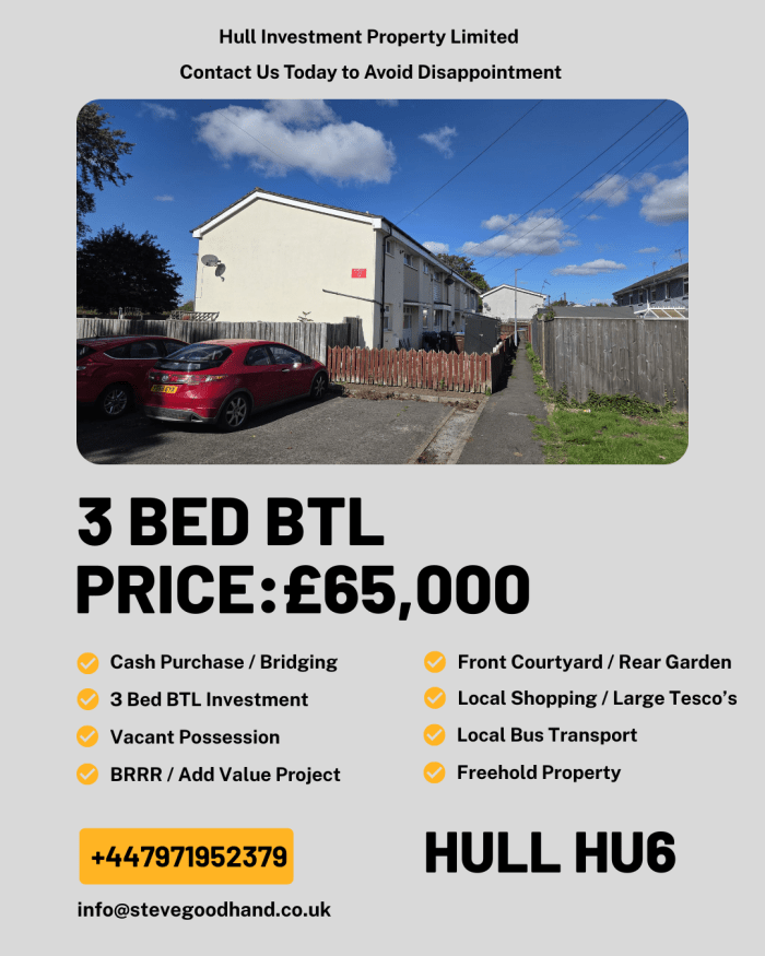 3 Bed BTL Hull HU6 Ref:0390 - Image 2