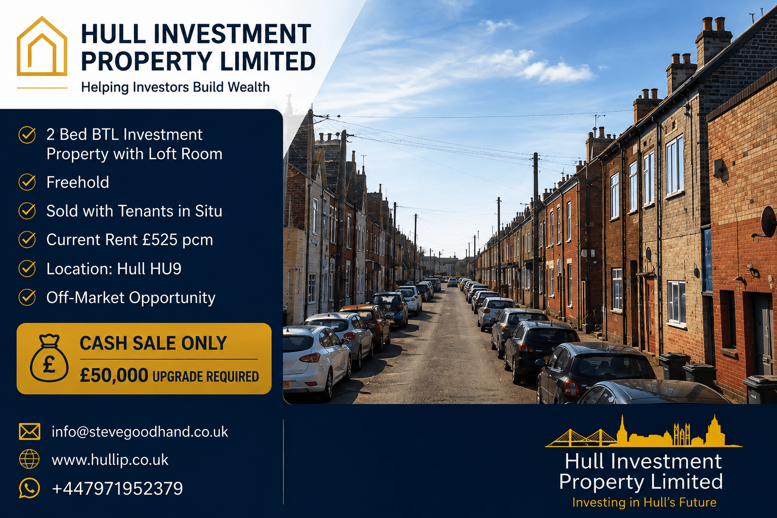 2 Bed BLT (with Loft Room) Hull HU9 Ref:0464 (Cash Sale Only) - Image 2